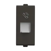 RJ-11 Telephone Jack, single with Shuttered,1M - RJ-11 - 56357
