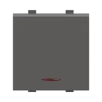10A 1-WAY SWITCH W/IND. 2M LEVANA (MAG.GREY) - 1 Way Switch - 56687