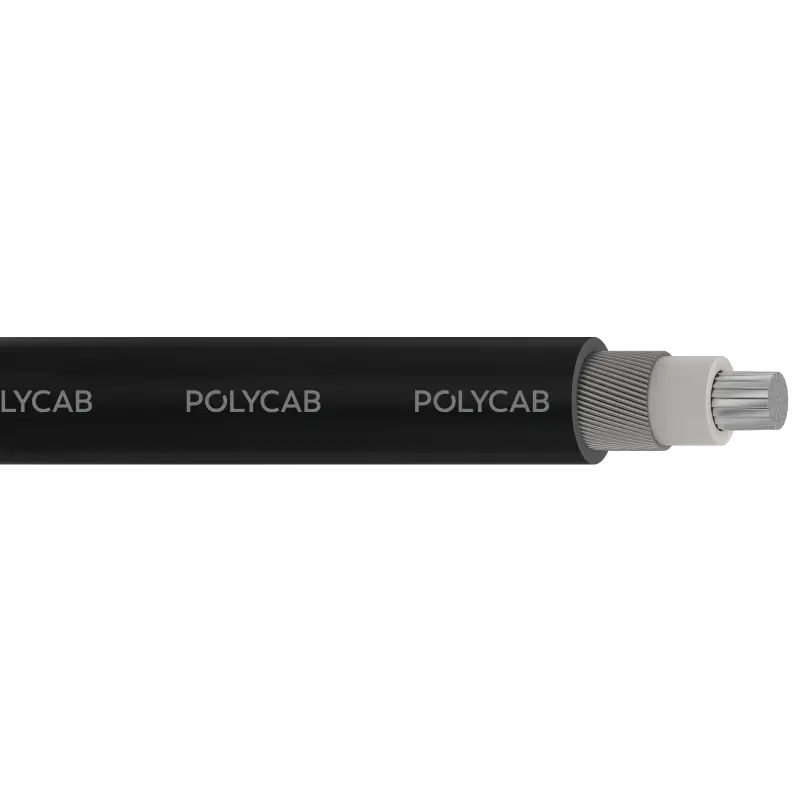 Polycab MV IS 7098-II 1C A2XWaY/A2XFaY 3.3/3.3kV(UE) Stranded aluminium conductor, XLPE insulation , Aluminium armored & Overall outer sheathed MV 3.3/3.3KV(UE) Power cable - Polycab MV IS 7098-II 1C A2XWaY/A2XFaY 3.3/3.3kV(UE) - 55073
