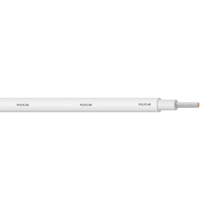 Single core cable, flexible copper conductor, silicon insulated, silicon sheathed cable - Polycab H05SS-K BSEN 50525-2-41 SC 300/500V AC - 54941