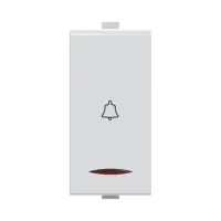 10A BELL PUSH W/IND. 1M LEVANA - Bell Push - 56678