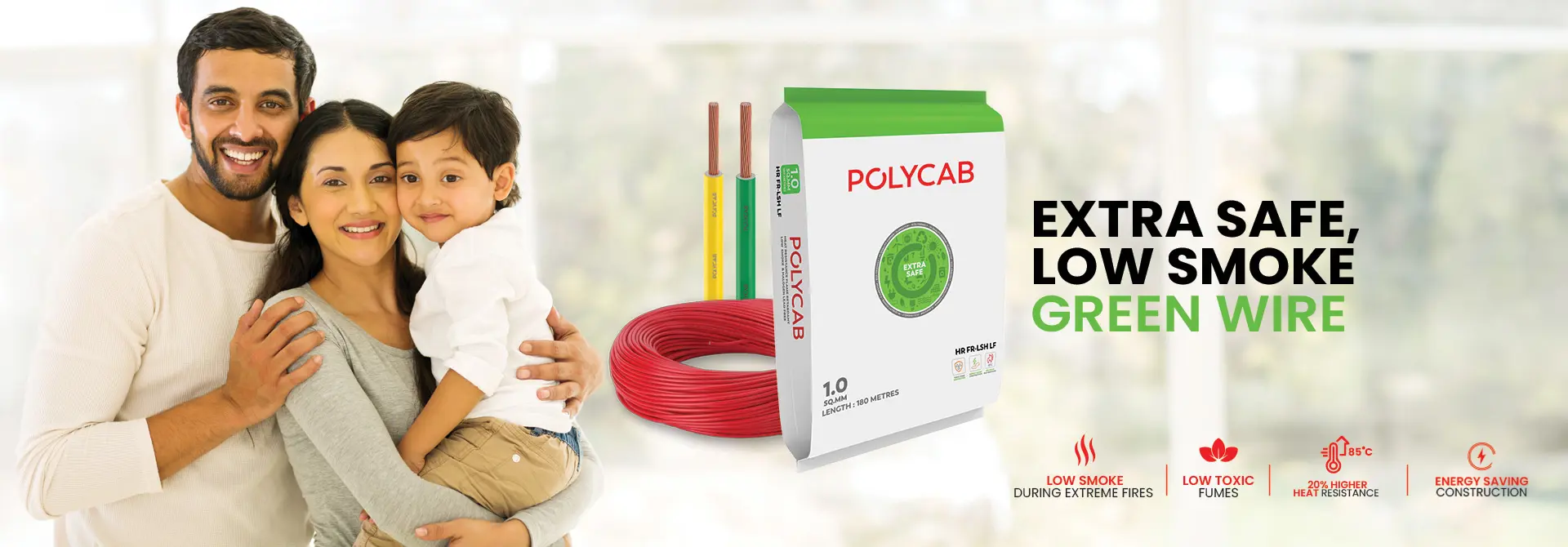 Polycab Green Wire 180m - Category Banner