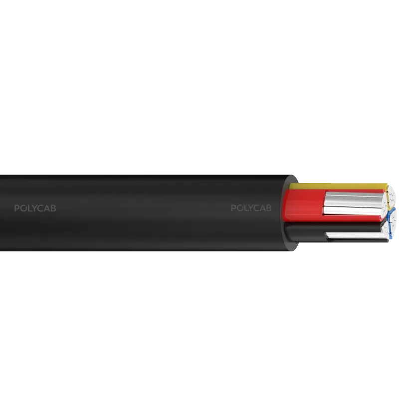 Polycab LV AL IEC 60502-1 0.6/1kV MC-3.5 UA Multi core stranded AL conductor,XLPE/EPR/HEPR insulation, Laid up, Inner covering, Armoured, PVC/Polyethylene/Halogen free Outer sheathed LV Cable - Polycab LV AL IEC 60502-1 0.6/1kV MC-3.5 UA - 55271