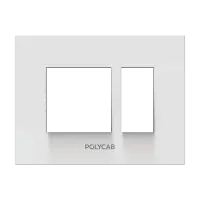 18M  Grid Frame+Cover Etira (White) - Standard Plate - Stylaz - 56194