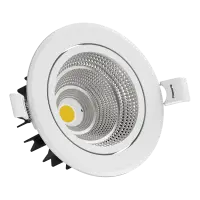 Beautiful, tiltable light beam that accentuates your décor at home! - Pearl COB Swivel LED Downlight - 54079