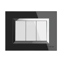 6M GLASS PLATES LEVANA (BLACK) - Valencia - 56558