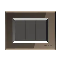 2M GLASS PLATES BEVELED LEVANA (BRONZE MIRROR) - Valencia - 56584