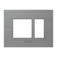 4M  Grid Frame+Cover Etira ( Brushed Lining) - Colour Plate - Stylaz - 56239