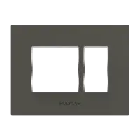 8M  Grid Frame+Cover Etira (Mag. Grey) - Standard Plate With Chrome Collar - Silvaz - 56272