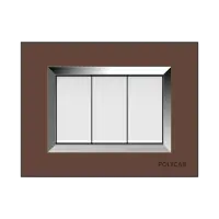 2M GLASS PLATES  LEVANA (CHOCOLATE) - Valencia - 56545