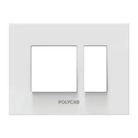 8M  Sq. Grid Frame+Cover Etira (White) - Standard Plate - Stylaz - 56191
