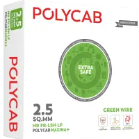 HR FR-LSH LF 90m House Wires - POLYCABMAXIMA+ Green Wire - 54607