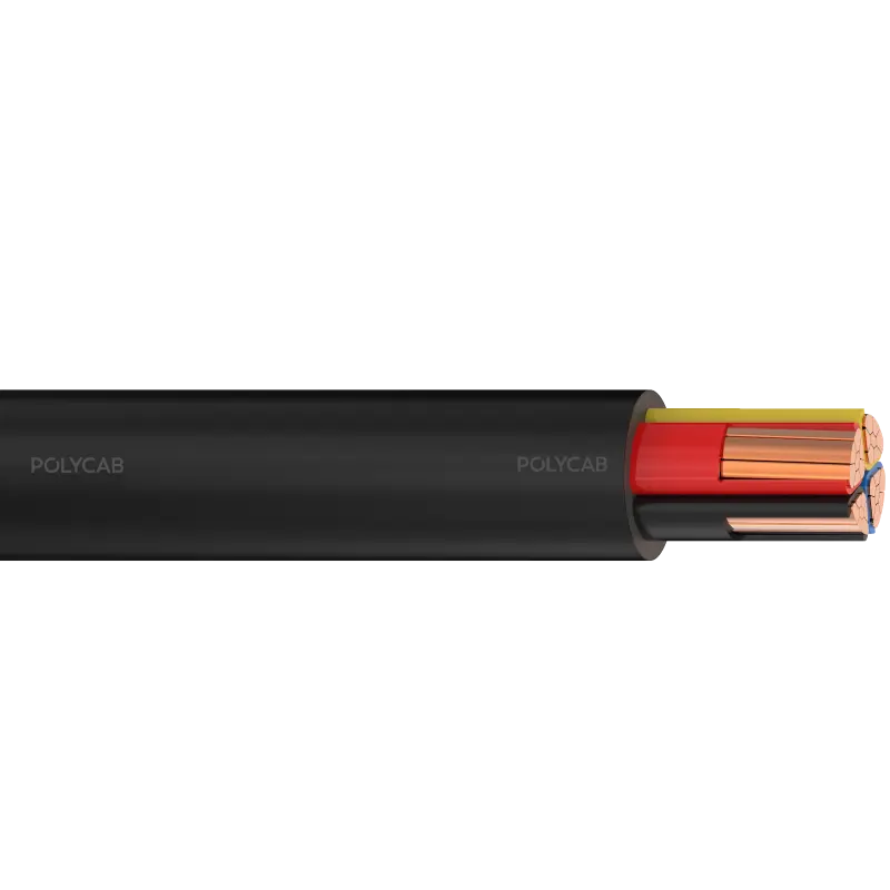 Polycab LV Cu IEC 60502-1 0.6/1kV MC-3.5 UA Multi core stranded copper conductor, XLPE/EPR/HEPR insulation, Laid up, Inner covering, Armoured, PVC/Polyethylene/Halogen free Outer sheathed LV Cable - Polycab LV Cu IEC 60502-1 0.6/1kV MC-3.5 UA - 55277