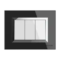 4M GLASS PLATES LEVANA (BLACK) - Valencia - 56553