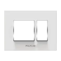 16M  Grid Frame+Cover Etira (White) - Standard Plate With Chrome Collar - Silvaz - 56255