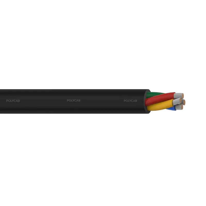 Flexible Tinned copper, EPR Type IE2 insulated, Elastomeric Type Chloro sulphonated polyethylene (CSP) sheathed 1100V rubber cable - Polycab RR-C 1100V AC IS 9968-1 - 55574