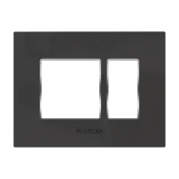 3M  Grid Frame+Cover Etira ( Dark Black) - Standard Plate With Chrome Collar - Silvaz - 56259