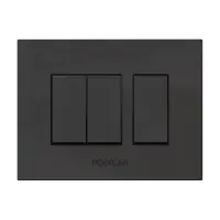 3M  Grid Frame+Cover Etira (Dark Black) - Standard Plate - Stylaz - 56197