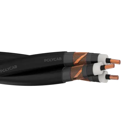 Polycab MV Cu BS 7870-4-10 12.7/22kV Triplex