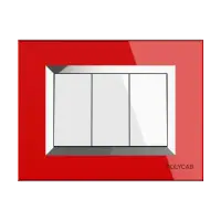 8M SQ. GLASS PLATES LEVANA (RED) - Valencia - 56579