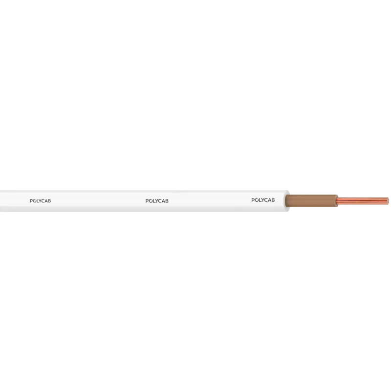 Stranded/Solid copper conductor, XLPE/Silicon insulated, LSZH sheathed 750 V cable - Polycab 6181B BS 7211 SC 450/750V AC - 55487