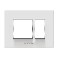 12M  Grid Frame+Cover Etira (White) - Standard Plate With Chrome Collar - Silvaz - 56254