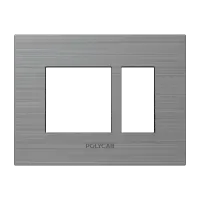 1M  Grid Frame+Cover Etira ( Brushed Lining) - Colour Plate - Stylaz - 56236