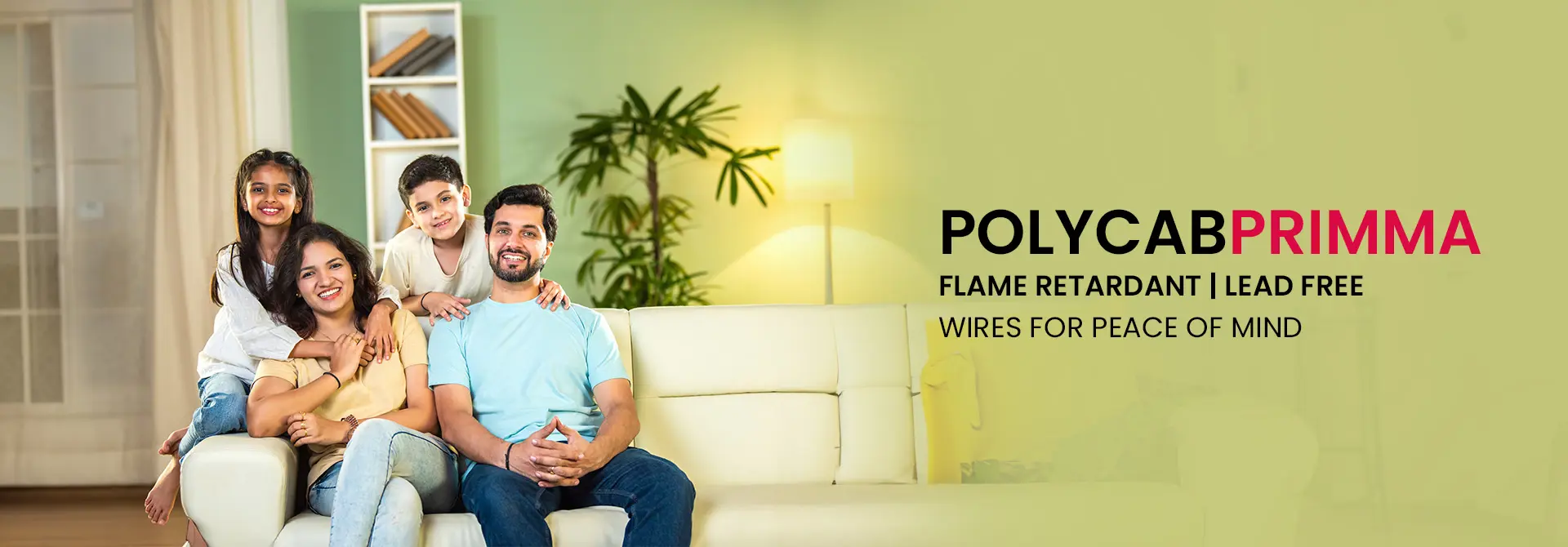 Polycab Primma house wires category hero banner