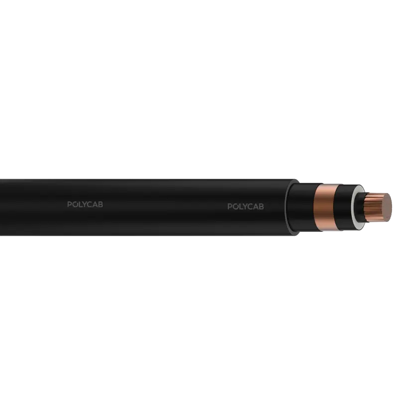 Polycab MV SC Cu EPR ICEA/NEMA 8kV Stranded Cu conductor, EPR insulation with semi conductive layer in triple extrusion, Cu tape screen,PVC Outer sheath 8kV MV Power cable - Polycab MV SC Cu EPR ICEA/NEMA 8kV - 55205