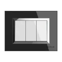 8M SQ. GLASS PLATES LEVANA (BLACK) - Valencia - 56578
