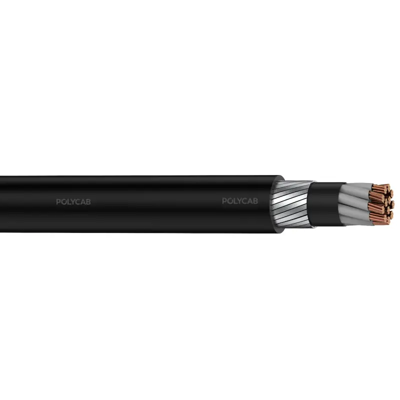 Polycab LV 1.5 Cu IEC 60502-1 0.6/1kV MC SFA Multi core stranded copper conductor,XLPE/EPR/HEPR insulation, Laid up, PVC/Polyethylene/Halogen free Inner covering, Armoured, , PVC/Polyethylene/Halogen free PVC sheathed LV Cable - Polycab LV 1.5 Cu IEC 60502-1 0.6/1kV MC SFA - 55305