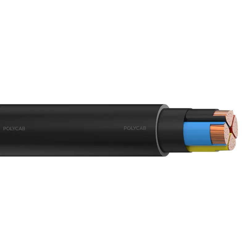 Polycab LV IS-7098-I 4C-2XY Four core copper, XLPE Insulation, PVC inner sheathed, unarmoured, PVC Outer sheathed cable - Polycab LV IS-7098-I 4C-2XY - 54752