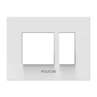 8M  Grid Frame+Cover Etira (White) - Standard Plate - Stylaz - 56190