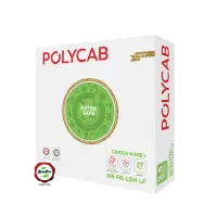 HR FR-LSH LF 90m House Wires - Polycab Green Wire+ - 63482