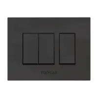 16M  Grid Frame+Cover Etira (Dark Black) - Standard Plate - Stylaz - 56203