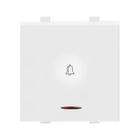 10A BELL PUSH W/IND. 2M LEVANA - Bell Push - 56688