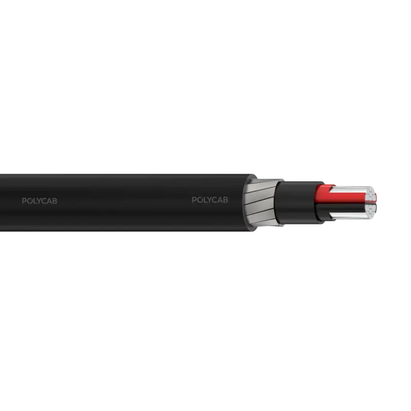 Polycab LV AL IEC 60502-1 0.6/1kV MC-2 SFA Multi core stranded AL conductor, XLPE/EPR/HEPR insulation, Laid up, Inner covering, Armoured, PVC/Polyethylene/Halogen free Outer sheathed LV Cablee - Polycab LV AL IEC 60502-1 0.6/1kV MC-2 SFA - 55255