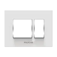 3M  Grid Frame+Cover Etira (White) - Standard Plate With Chrome Collar - Silvaz - 56249
